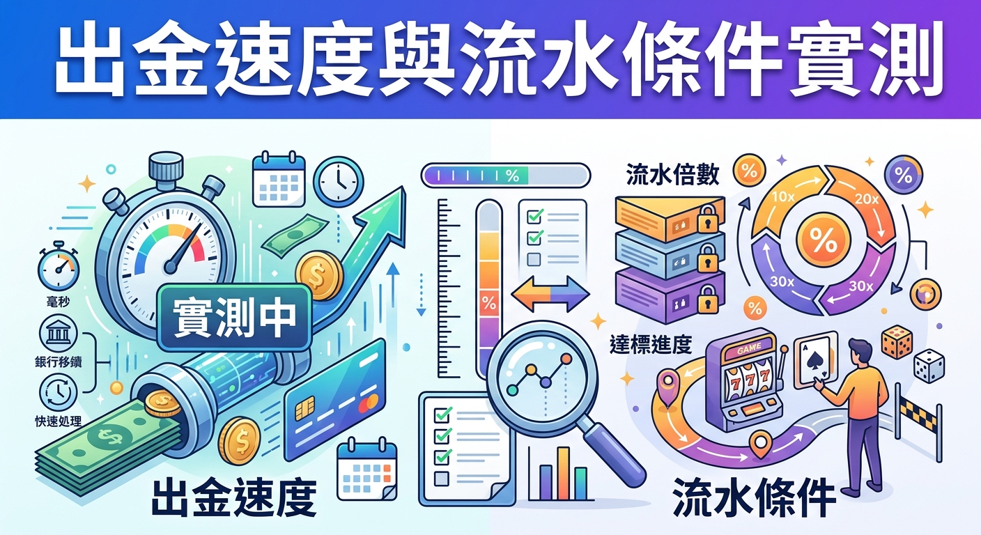 出金速度與流水條件實測